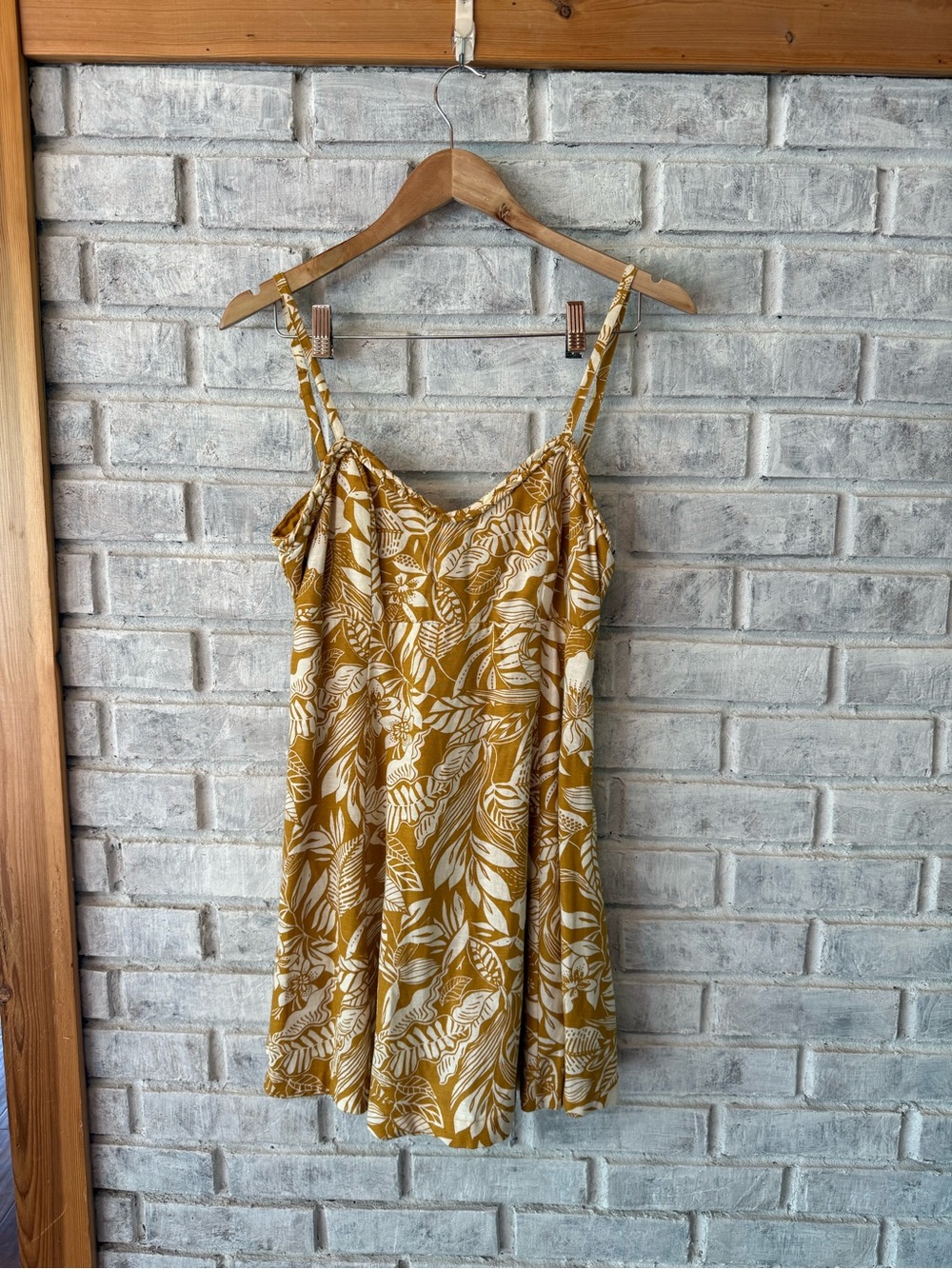 Sincerely Jules Mustard Yellow Floral Cami Dress